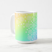 "Create" Rainbow Gradient Coffee Tasse (Vorderseite Links)