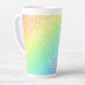 "Create" Rainbow Gradient Latte Tasse (Linke Ecke)
