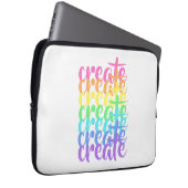 "Create" Rainbow Laptop Sleeve (Vorne Rechts)