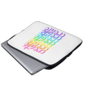 "Create" Rainbow Laptop Sleeve (Vorne Knopf)