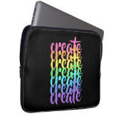 "Create" Rainbow Laptop Sleeve (Vorne Rechts)