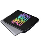 "Create" Rainbow Laptop Sleeve (Vorne Knopf)