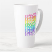 "Create" Rainbow Latte-Tasse Milchtasse (Rechte Ecke)