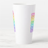 "Create" Rainbow Latte-Tasse Milchtasse (Vorderseite)