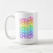 "Create"-Regenbogen Kaffeetasse (Links)