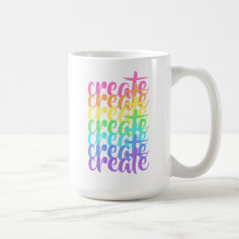 "Create"-Regenbogen Kaffeetasse