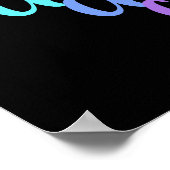 "Create"-Regenbogen Poster (Ecke)