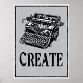 Create: Retro Typewriter Art Poster (Vorne)