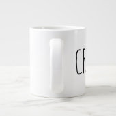 "Create" Simple Modern Farmhouse Jumbo-Tasse (Rückseite)