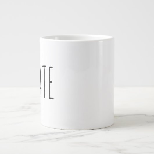 "Create" Simple Modern Farmhouse Jumbo-Tasse (Vorderseite)