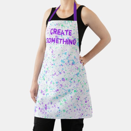 Create Something Colorful Paint Splatter Apron Schürze (InSitu)