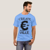 Create Value Typografie – Minimale Luxus-Straßenbe T-Shirt (Vorne ganz)