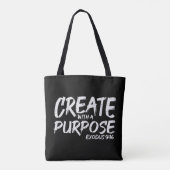 Create With Purpose Bible God Jesus Religious Chri Tasche (Rückseite)