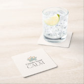 Create Your Calm Minimal Motivational Coaster Rechteckiger Pappuntersetzer (Vor Ort)
