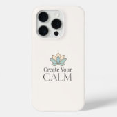 Create Your Calm Minimal Motivational iPhone Case (Rückseite)