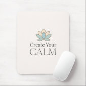 Create Your Calm Minimal Motivational Mouse Pad Mousepad (Mit Mouse)