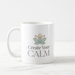 Create Your Calm Minimal Motivational Mug Kaffeetasse