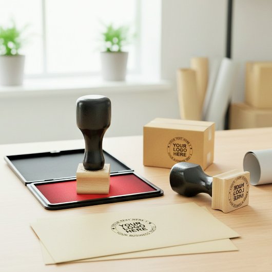 Create Your Custom Logo & Script Font Text Gummistempel