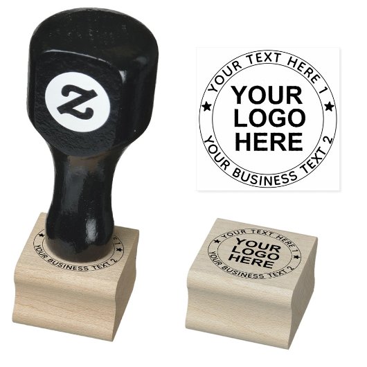 Create Your Custom Logo & Script Font Text Gummistempel