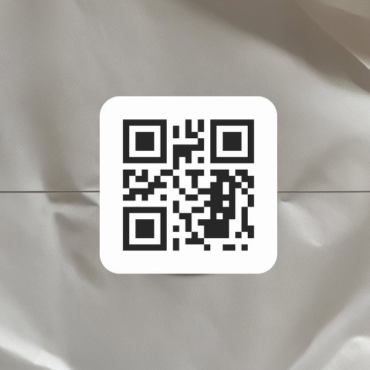 Create Your Custom QR Code Quadratischer Aufkleber