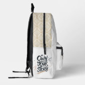 Create Your Destiny & Own Your Story Motivational  Bedruckter Rucksack (Links)