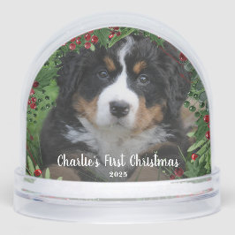 Create your Dog's First Christmas photo  Schneekugeln