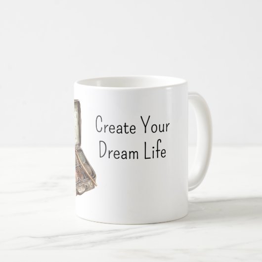 Create Your Dream Life Paint Kaffeetasse (VorderseiteRechts)