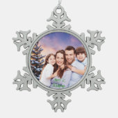 Create Your Family Photo Ornament - Snowflake (Vorderseite)
