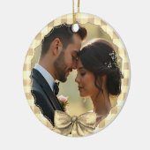 Create your First Christmas Together photo Keramik Ornament (Links)
