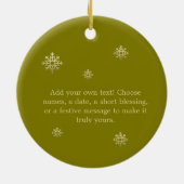 Create your First Christmas Together photo Keramik Ornament (Hinten)