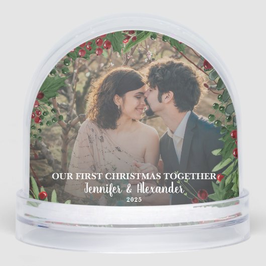 Create your First Christmas Together photo Schneekugeln (Vorderseite)