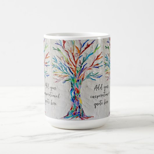 Create Your Inspirational Message Kaffeetasse (Mittel)