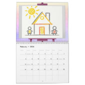 Create Your Kids' Art Personalisiert Foto 2024 Kalender (Feb 2026)