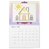 Create Your Kids' Art Personalisiert Foto 2025 Kalender (Feb 2027)