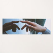 Create Your Minimalist Hand Portrait Simple Modern Yogamatte (Vorderseite (Horizontal))