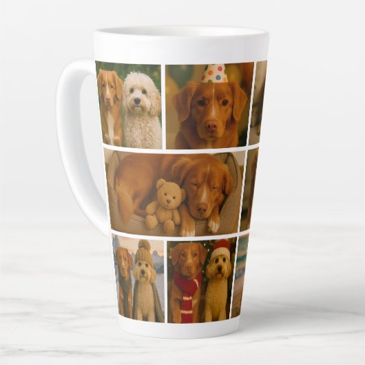 Create your own 10 photo collage personalized milchtasse (Linke Ecke)