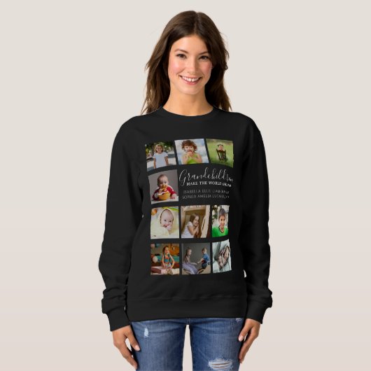 Create Your Own 10 Photo Collage Sweatshirt (Vorne ganz)
