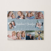 Create Your Own 10 Photo Grandparents Modern  Puzzle (Horizontal)