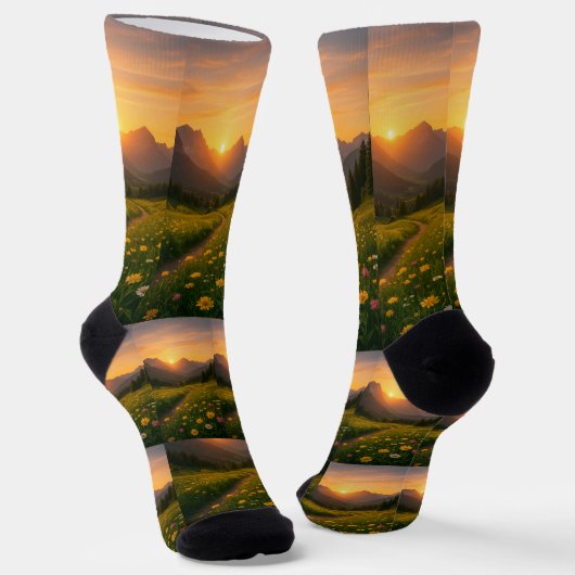 Create your own  10 photos Crew Socks Socken (Gewinkelt)