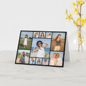 Create Your Own 11 Photo Collage Folded Karte (Gelbe Blume)