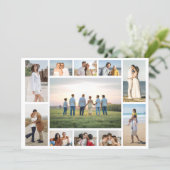 Create Your Own 11 Photo Collage Greeting Karte (Stehend Vorderseite)