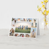 Create Your Own 11 Photo Collage Greeting Karte (Gelbe Blume)