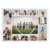 Create Your Own 11 Photo Collage Große Geschenktüte (Rückseite)