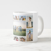 Create Your Own 11 Photo Collage Jumbo-Tasse (Vorderseite Rechts)