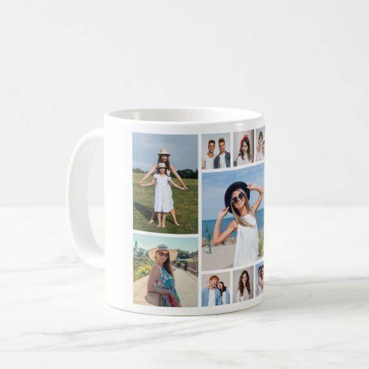 Create Your Own 11 Photo Collage Kaffeetasse (Vorderseite Links)