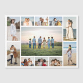 Create Your Own 11 Photo Collage Magnetic Card Magnetkarte (Vorderseite)