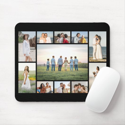 Create Your Own 11 Photo Collage  Mousepad (Mit Mouse)