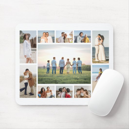 Create Your Own 11 Photo Collage  Mousepad (Mit Mouse)