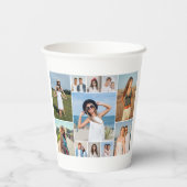Create Your Own 11 Photo Collage Pappbecher (Rückseite)