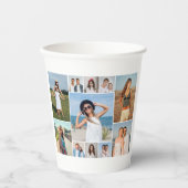 Create Your Own 11 Photo Collage Pappbecher (Vorderseite)
